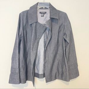Sandro Cotton Denim Blazer Jacket Size Medium